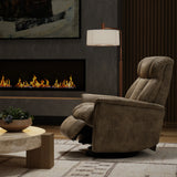 Swivel Glider Recliner With Manual Adjustable Headrest Footrest - Omega Lifestyles