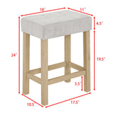 4-Piece Light Oak Solid Wood Bar Table And Stools Set - Omega Lifestyles