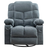 Oversized Soft Linen Massage Recliner Chair With Heating - Omega Lifestyles