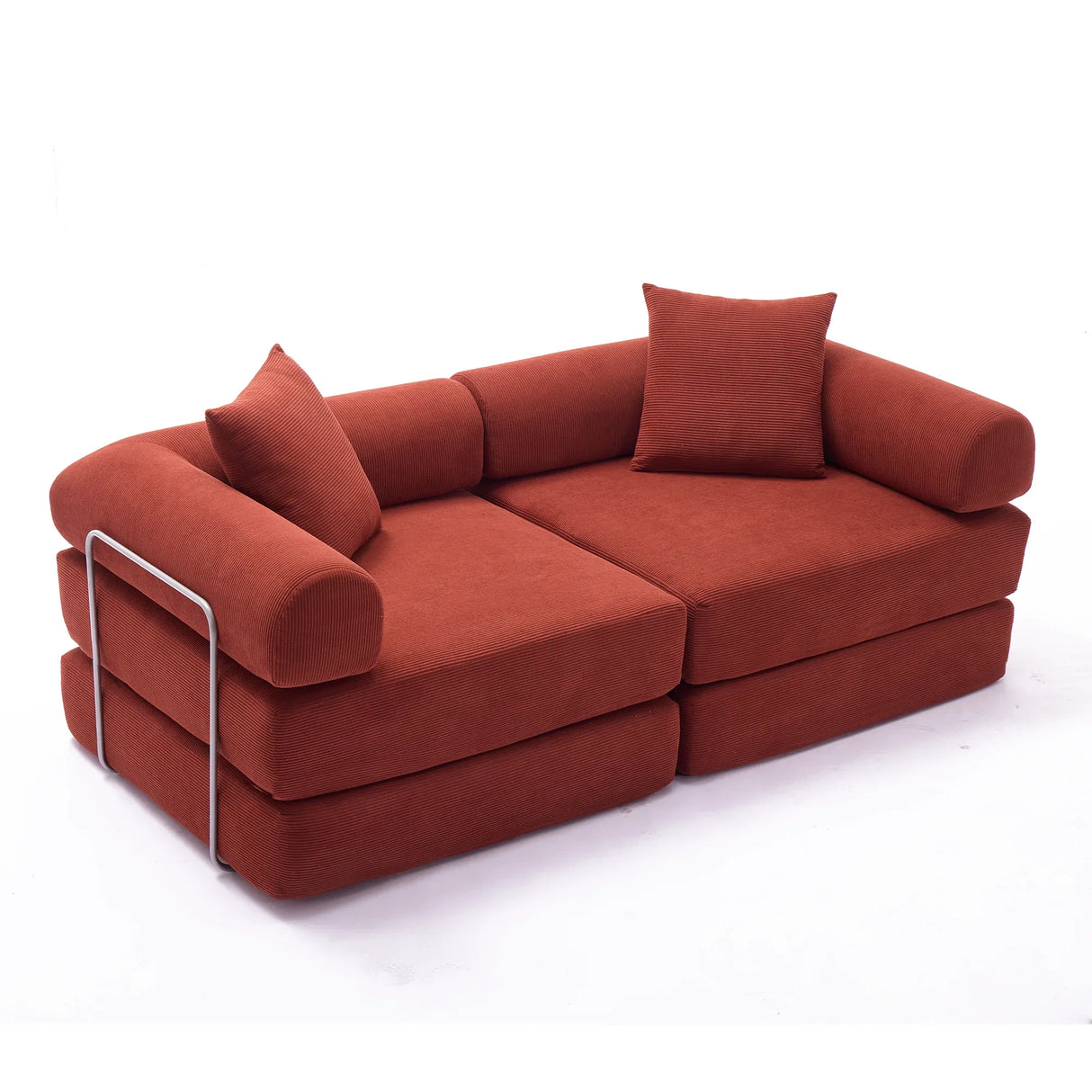 Modular Folding Convertible Corduroy Sofa Bed - Omega Lifestyles