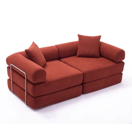 Modular Folding Convertible Corduroy Sofa Bed - Omega Lifestyles