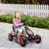 Kids Pedal Go Kart With Ergonomic Seat And Suspension - Omega Lifestyles