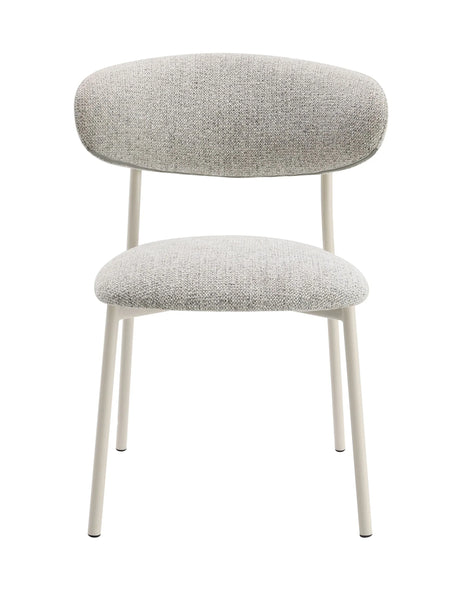 Set Of 2 Gray Fabric Upholstered Side Dining Chairs - Omega Lifestyles