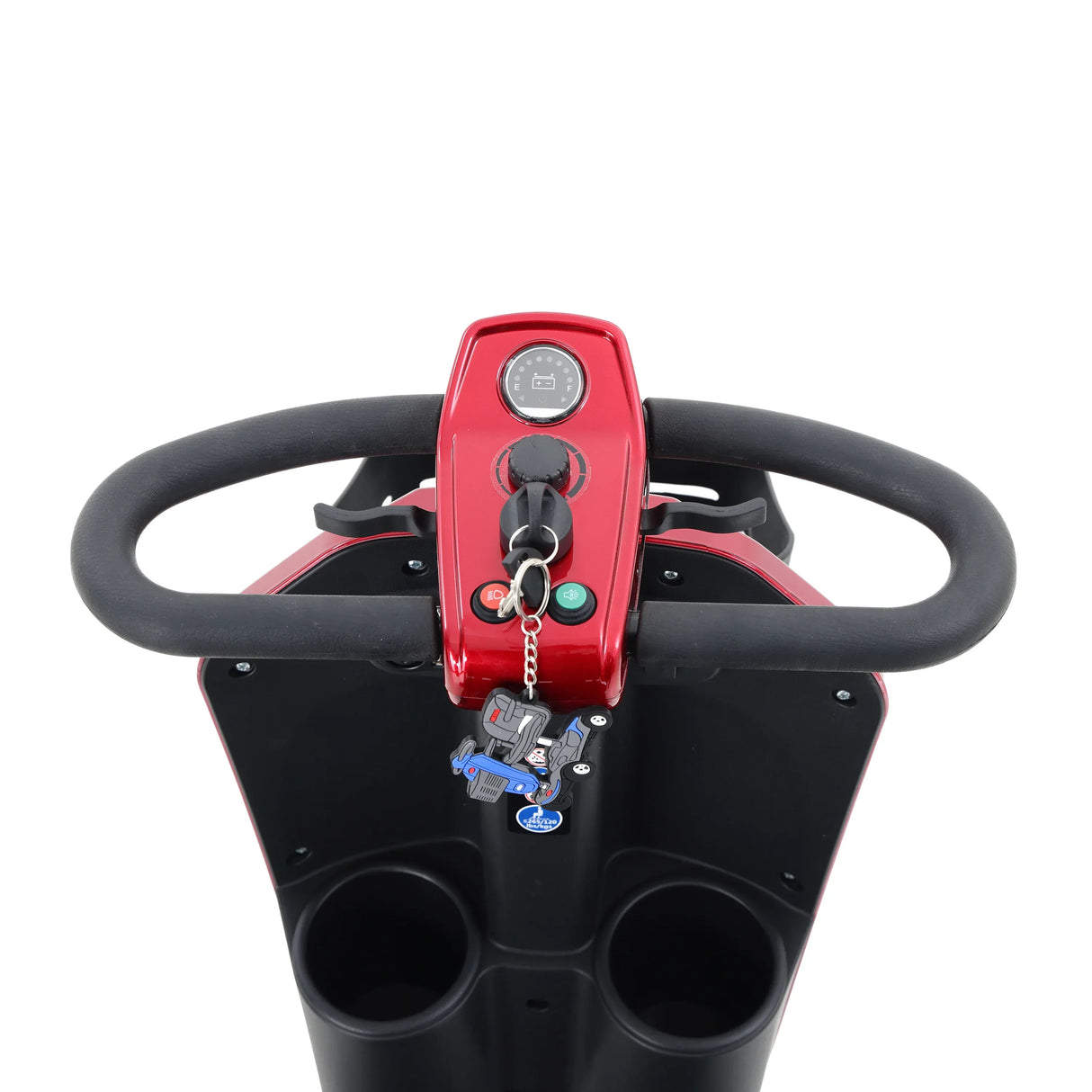 Red Outdoor Compact Metal Mobility Scooter With USB Charger - Omega Lifestyles