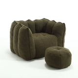 Soft Chenille Bean Bag Chair With High Resilient Foam - Omega Lifestyles