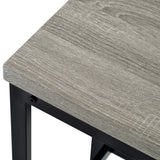 4-Piece Gray Counter Height Dining Table Set With Stools - Omega Lifestyles