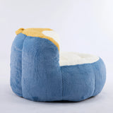 Multicolor Faux Fur Oversized Foam Filled Bean Bag Chair - Omega Lifestyles