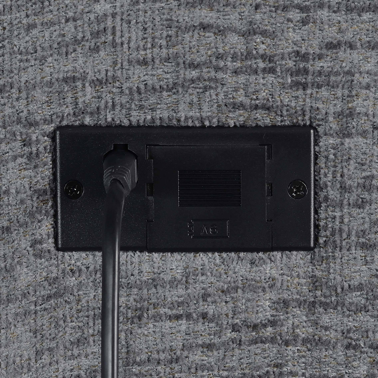 Charcoal Upholstered Power Glider Recliner With Pocket Coils - Omega Lifestyles