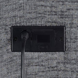 Charcoal Upholstered Power Glider Recliner With Pocket Coils - Omega Lifestyles