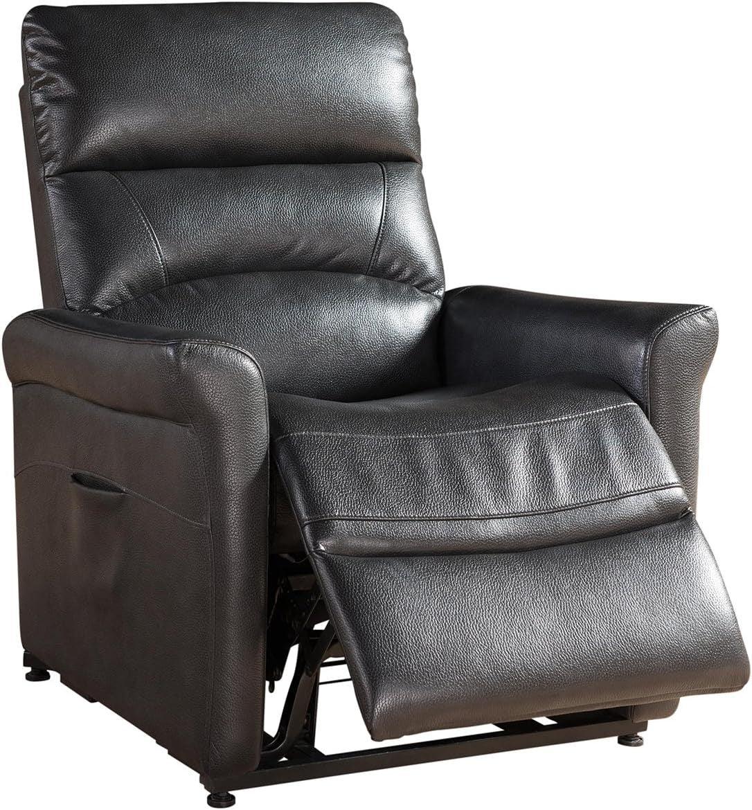 Power Reclining Faux Leather Memory Foam Lift Chair - Omega Lifestyles