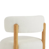 Modern Farmhouse Beige Bouclé Upholstered Accent Chair - Omega Lifestyles