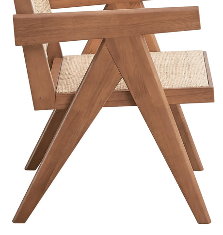 3-Piece Solid Wood Rattan Accent Chair And End Table Set - Omega Lifestyles
