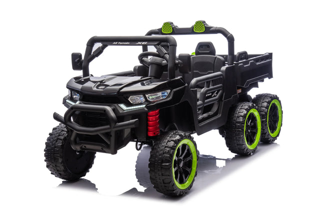 24V 2-Seater 6-Wheel Electric Ride On Dump Truck - Omega Lifestyles