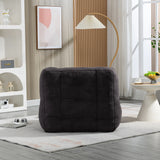 Velvet Memory Foam Bean Bag Chair With Ottoman - Omega Lifestyles