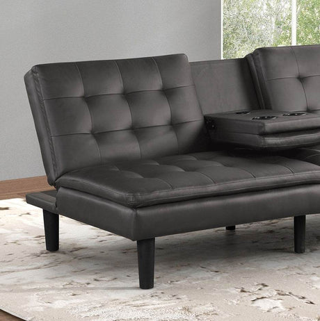 Contemporary Convertible Futon Sofa Bed With USB Chargers - Omega Lifestyles