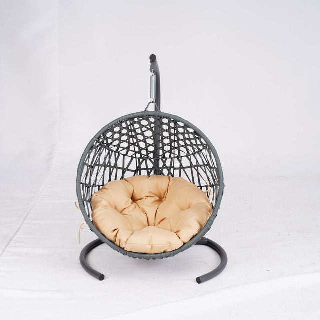 Indoor Hanging Cat Hammock Bed With Stand And Cushion - Omega Lifestyles