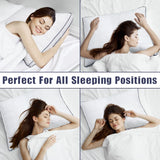 Set of 2 Soft Down Alternative Bed Pillows Standard Size - Omega Lifestyles