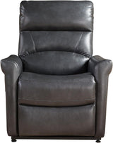 Power Reclining Faux Leather Memory Foam Lift Chair - Omega Lifestyles