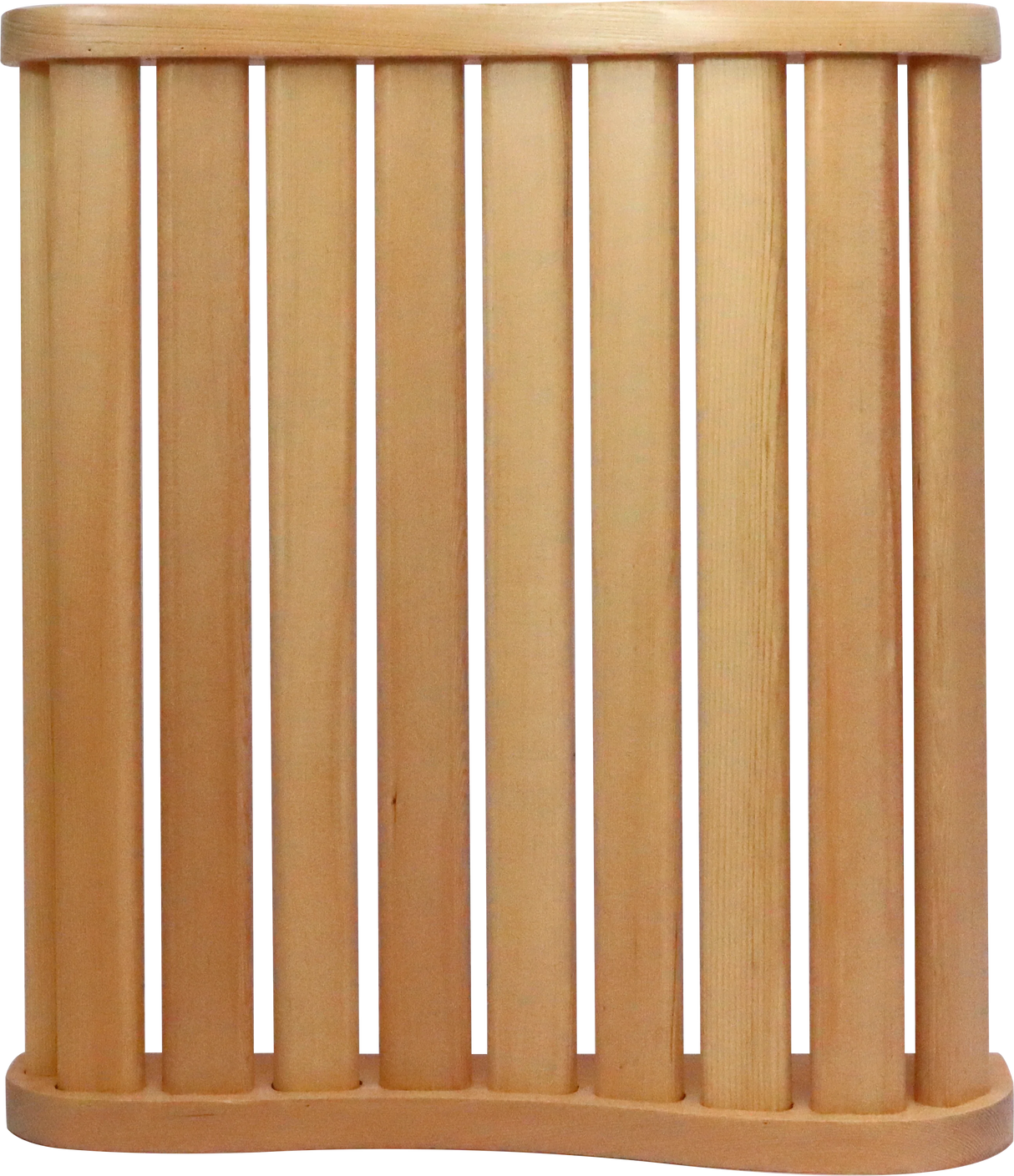 Ergonomic Solid Wood S-Shaped Sauna Backrest - Omega Lifestyles