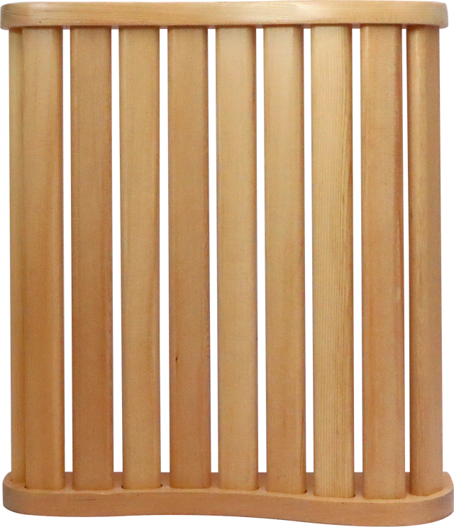 Ergonomic Solid Wood S-Shaped Sauna Backrest - Omega Lifestyles