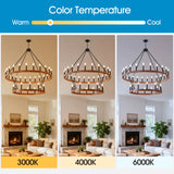 Large 36-Light Wagon Wheel Farmhouse Chandelier - Omega Lifestyles