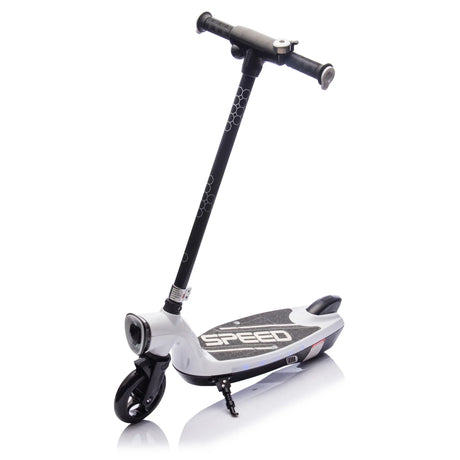 Kids Electric Scooter With Kickstand Bell Rear Brake And LED Lights - Omega Lifestyles