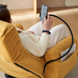 Adjustable Yellow Soft Plush Swivel Lounge Chair - Omega Lifestyles