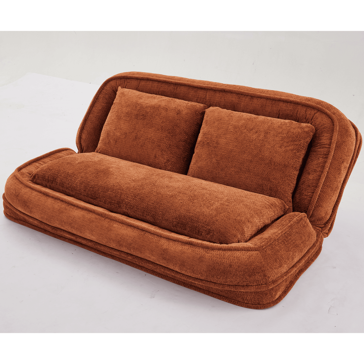 Convertible Adjustable Position Chenille Lazy Loveseat Sofa - Sleep Galleria