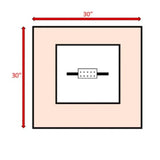 Modern Steel Outdoor 40000 BTU Fire Pit Table - Omega Lifestyles