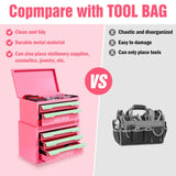 Five-Drawer Pink-Green Cold Rolled Steel Storage Box - Omega Lifestyles