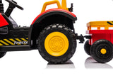 12V Kids Electric Ride On Tractor With Trailer and Lights - Omega Lifestyles
