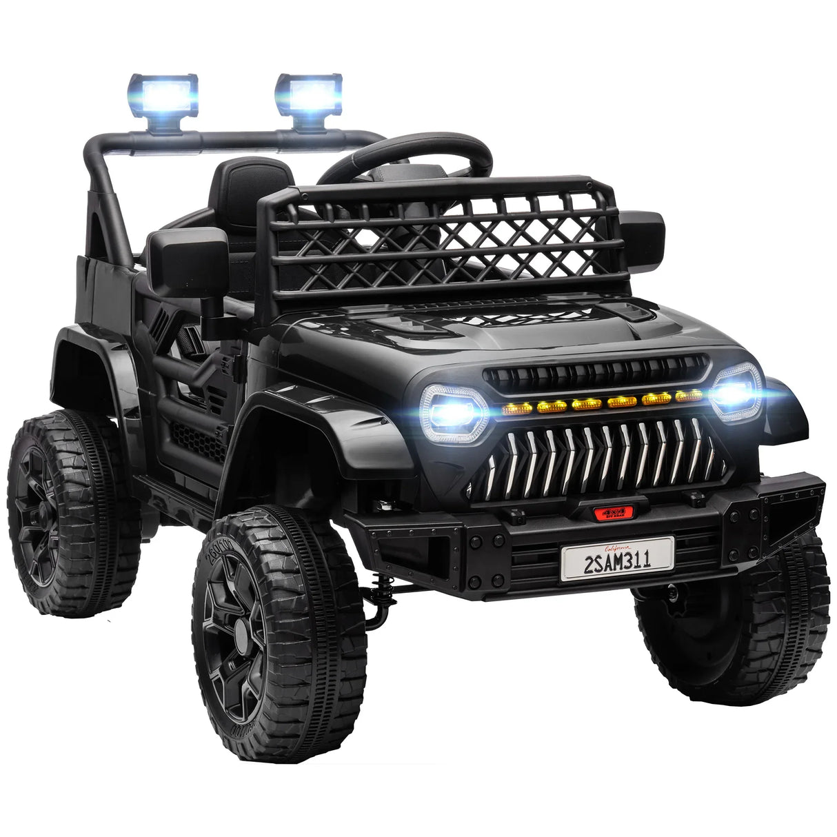 12V Dual Motor Kids Electric Ride-On Truck With Remote Control - Omega Lifestyles