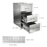 Stainless Steel Kitchen Cabinet With Paper Towel Holder - Omega Lifestyles