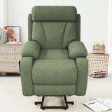 Power Lift Recliner Medium-Soft Snowflake Velvet Chair - Omega Lifestyles