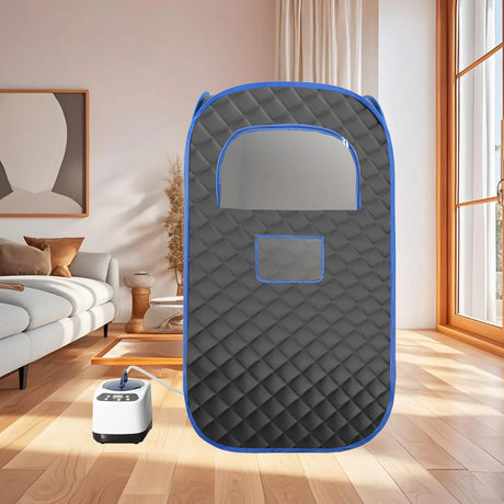 Portable Steam Sauna Tent With Folding Chair and Remote - Omega Lifestyles