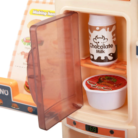 Kids Kitchen Playset With Real Sounds Light Accessories - Omega Lifestyles