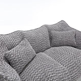Dual Chenille Bean Bag Chair With High Resilience Foam Core - Omega Lifestyles
