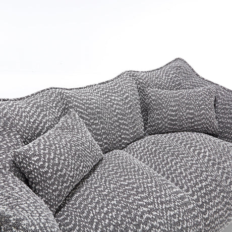 Dual Chenille Bean Bag Chair With High Resilience Foam Core - Omega Lifestyles