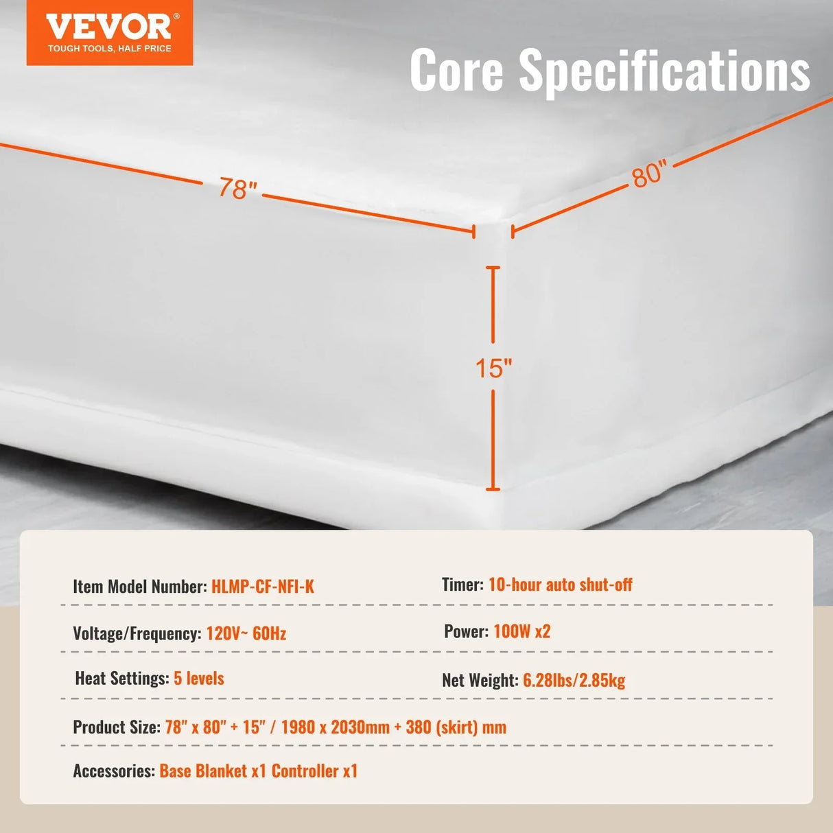 King Heated Electric Coral Fleece Mattress Pad Auto Off - Omega Lifestyles