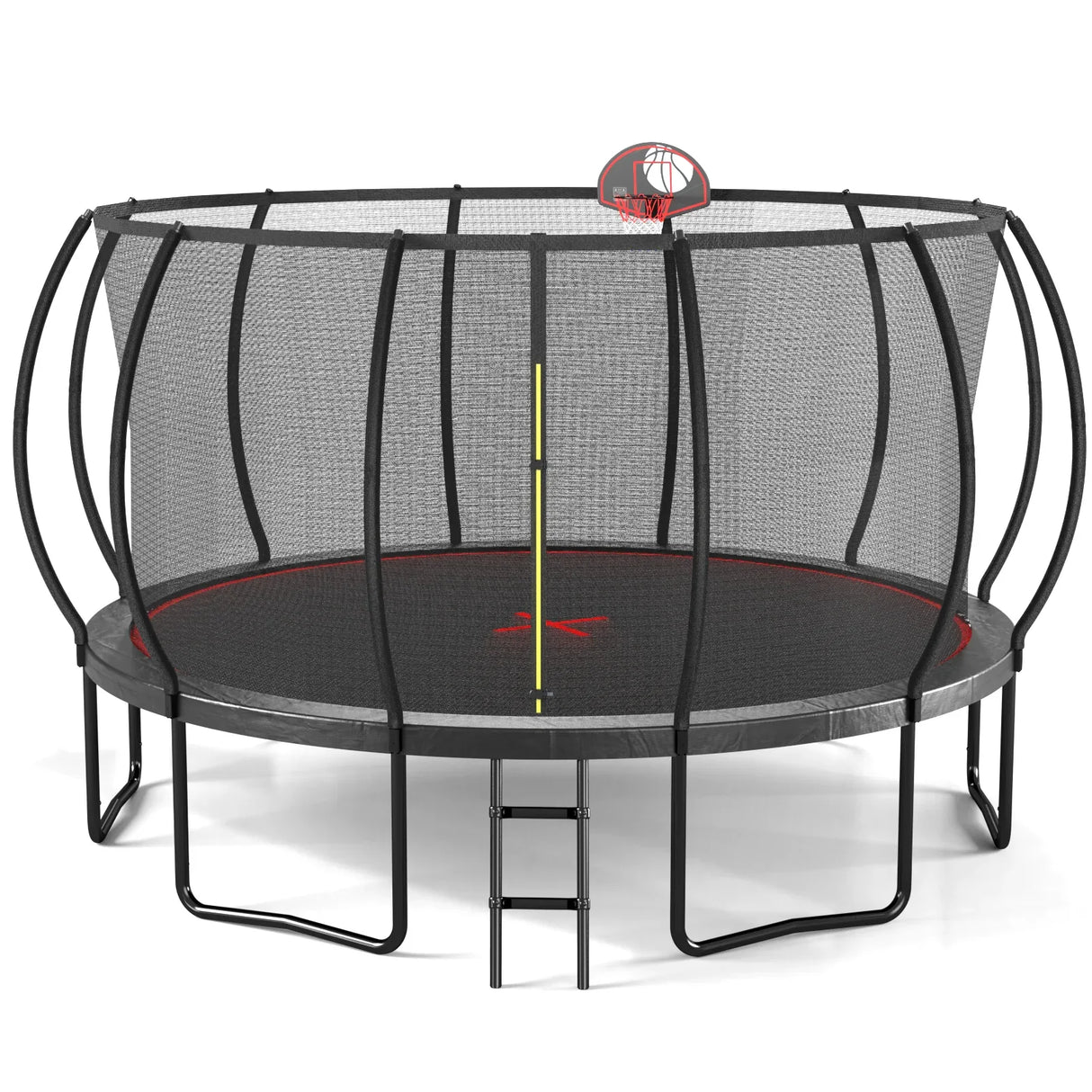 16-Foot Outdoor Galvanized Steel Garden Trampoline - Omega Lifestyles