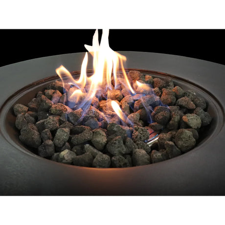 Modern Concrete Propane Outdoor Fire Pit Table 30-Inch - Omega Lifestyles