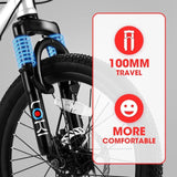 20-Inch Kids Steel Frame Mountain Bike With Suspension - Omega Lifestyles