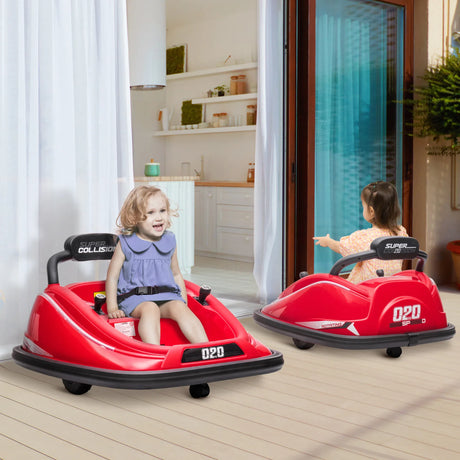 12V Remote Control Toddler Bumper Car With 360° Rotation - Omega Lifestyles