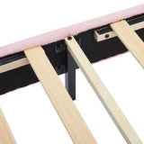 Twin Upholstered Flower-Shape Bed With LED Lighting - Omega Lifestyles