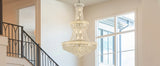 32-Inch French Empire Crystal Chandelier With 27 LED Lights - Omega Lifestyles