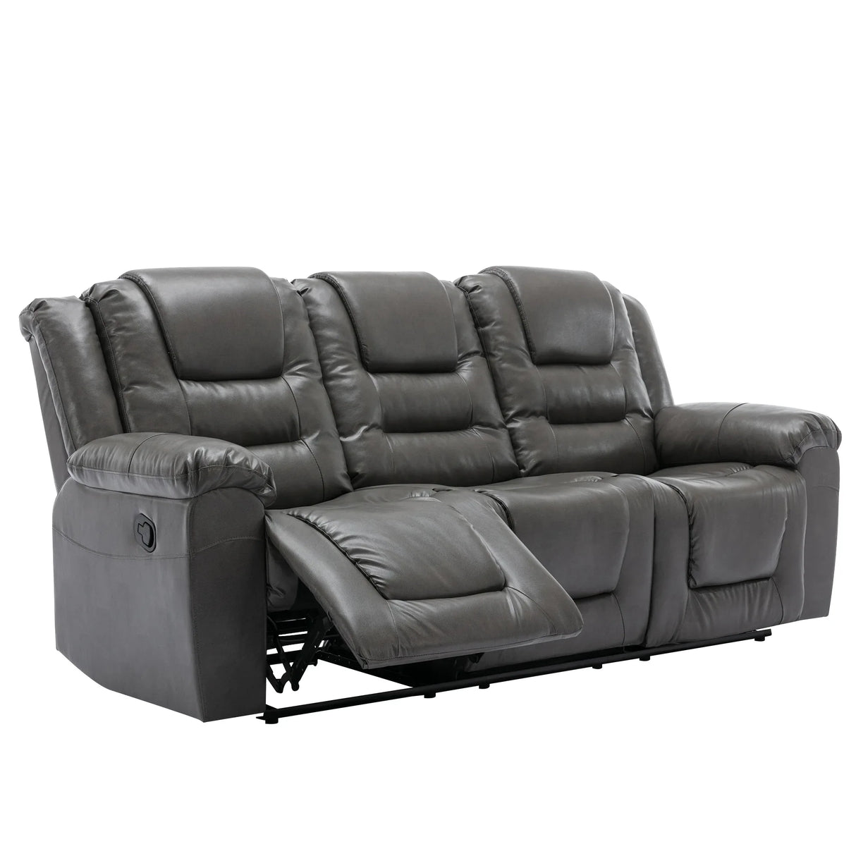 Home Theater 3-Seater Manual Recliner Chair With Cup Holders - Omega Lifestyles