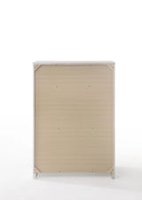 White High Gloss Synthetic Wood Chest With Organizer - Omega Lifestyles