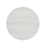 Contemporary Round MDF End Table With Shelf - Omega Lifestyles