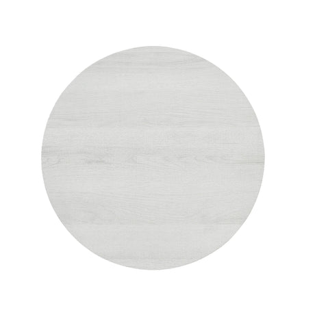 Contemporary Round MDF End Table With Shelf - Omega Lifestyles