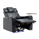 Power PU Leather Recliner Chair With Cooling Cup Holder - Omega Lifestyles